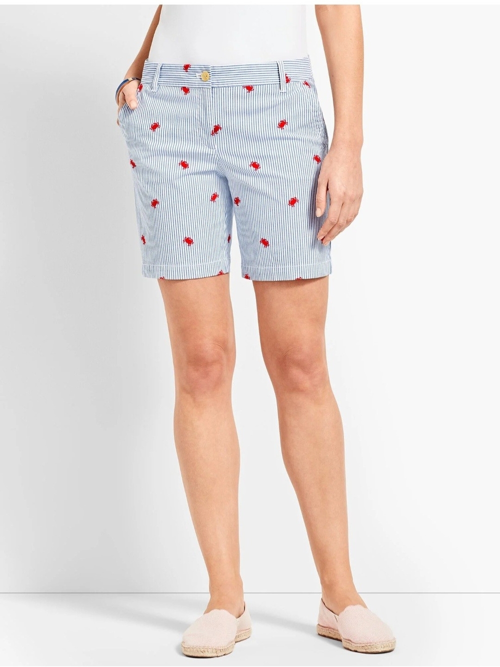 Talbots 7" Crab Girlfriend Chino Short Size 8P